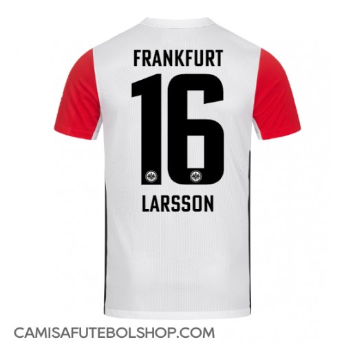 Camisa de time de futebol Eintracht Frankfurt Hugo Larsson #16 Replicas 1º Equipamento 2024-25 Manga Curta